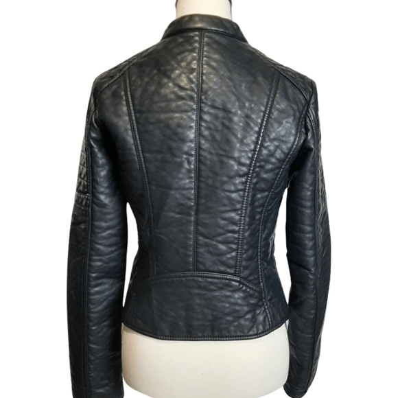 Moto jacket Vegan leather Black color MARC N.Y ANDREW MARC - Picture 7 of 14